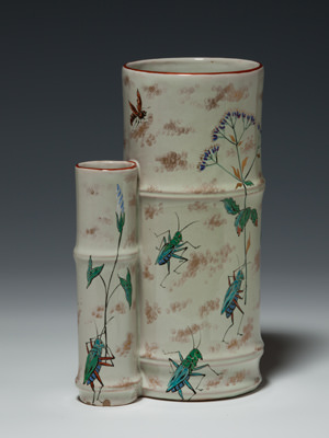 花器 竹形 1877年頃−1904年 個人蔵