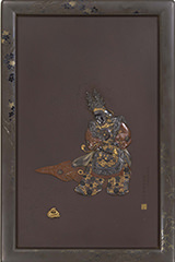 海野勝珉「還城楽図額」 明治26年(1893) 東京国立博物館蔵 Image:TNMImage Archives