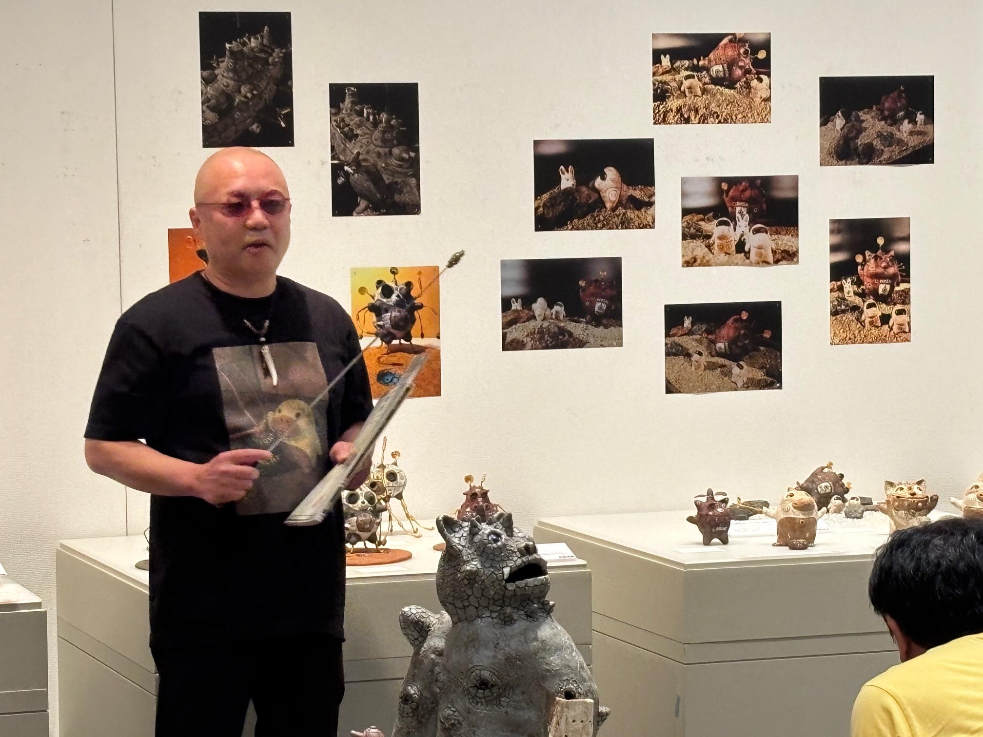 イベントレポート【アーティストトーク（テーマ展「田崎太郎展」）】